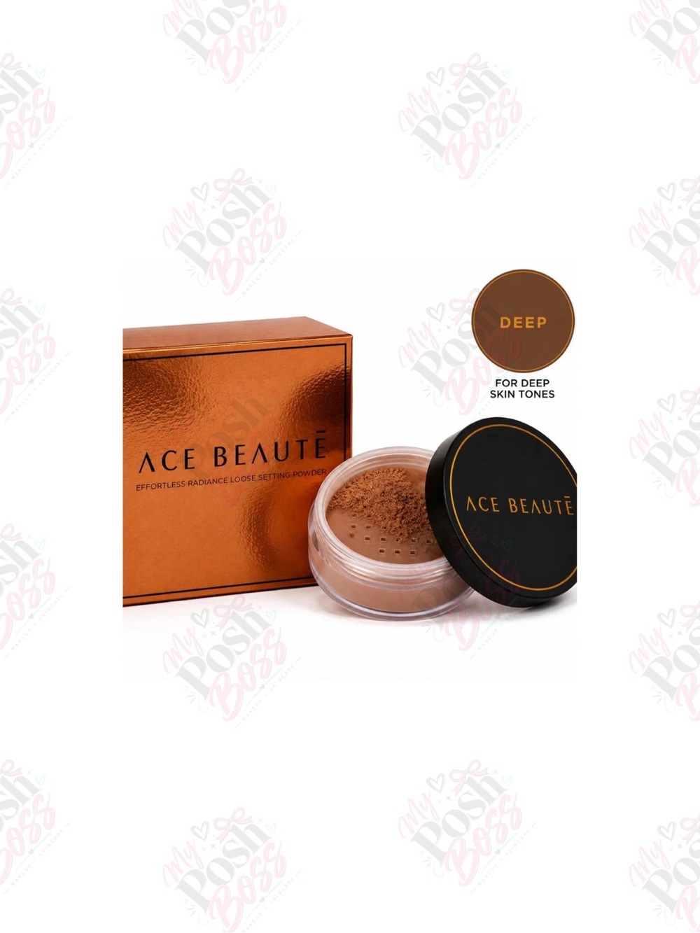 3/$30 ACE BEAUTÉ Effortless Radiance Loose Setting Powder - DEEP